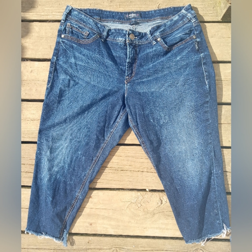Silver Jeans Blue Ankle Cropped Denim Women's 20/25